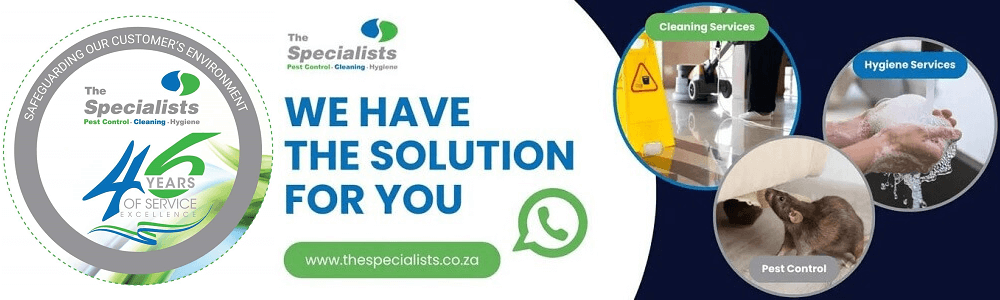 The Specialists Pest Control Vaal Triangle banner