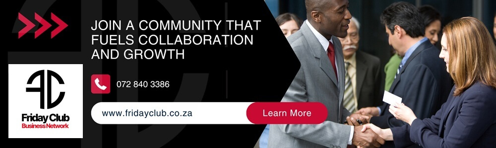Friday Club Network Pretoria banner