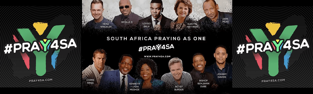 PRAY4SA - Pray for South Africa banner