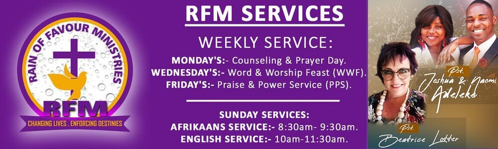Rain of Favour Ministries International Outreach banner