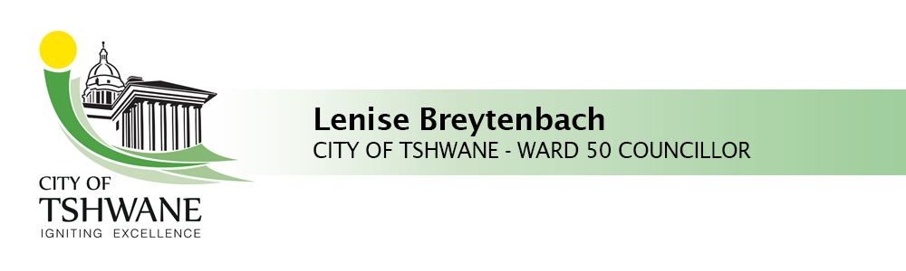 Ward Councillor - Tshwane Ward 50 banner